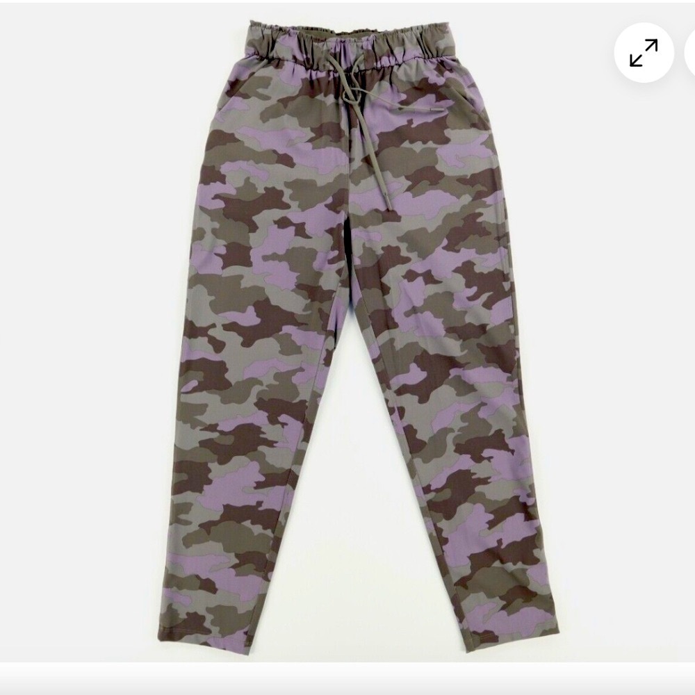 Lululemon Keep Moving Pant 7/8 High-Rise Heritage 365 Camo Dusky Lavender, Sz 4 - Picture 3 of 10